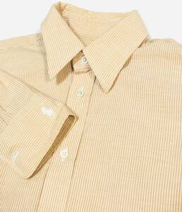 RALPH LAUREN ( Ralph Lauren ) length .. shirt beige × white stripe Slim Fit Polo Mark size 2