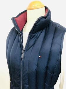 Tommy Hilfiger Tommy Hilfiger down vest navy lady's XS length quilt dress length length .