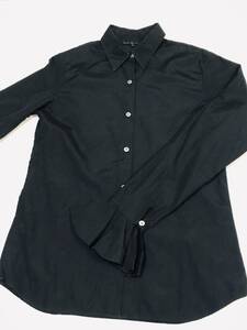 RALPH LAUREN （ラルフローレン）長そでシャツ　ブラック　袖口フリル　サイズ9