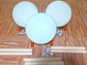 任天堂Wii 太鼓の達人 専用コントローラ " 太鼓とバチ 3点セット " タタコン WiiU