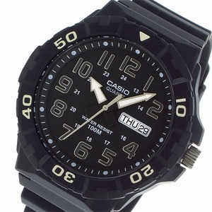 【新品 本物】カシオ CASIO ダイバールック DIVER LOOK クオーツ メンズ 腕時計 MRW-210H-1A ブラック ブラック