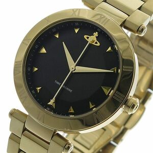 【新品 本物】ヴィヴィアンウエストウッド VIVIENNE WESTWOOD 腕時計 メンズ レディース VV206BKGD クォーツ ブラック ゴールド