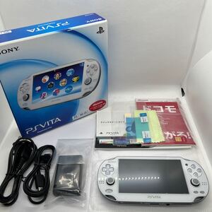 極美品 SONY PS Vita PCH-1100 3G/ Wi-Fiモデル クリスタル・ホワイト