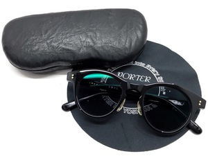 E◆ PORTER ポーター × 白山眼鏡店 ◆ ブリック サングラス メガネ 眼鏡 ※度入りレンズ 