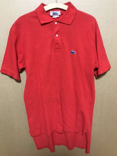 80s～90s USED CHEMISE LACOSTE POLO SHIRT MADE IN USA 80's～90's 中古 ラコステ ポロ シャツ LARGE ロング丈 アメリカ製 送料無料