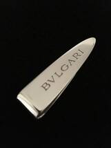 【 ◆ 稀少美品・BULGARI / ＊ブルガリ《SILVER 925・イタリア製》ロゴタイプ・ヴィンテージ マネークリップ 】_画像1