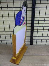 昭和レトロ　〇〇営業所の木製卓上案内サイン「こちらへドーゾ」的な　D12137_画像3