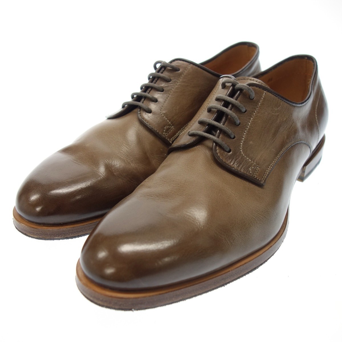 感謝価格】 8.5 26.5cm サントーニ SANTONI 未使用 即決 15004 皮靴