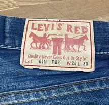 2002FW 初期クロアチア製 Levi's RED 01M F02 w28 リーバイスレッド _画像4