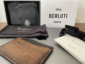 [ regular shop buy * several times use . ultimate beautiful goods ]Berluti Berluti card-case 
