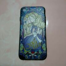 【iPhone 7/8 用】Disney アリス ケース カバー 黒/アイホン/アイフォン/アイフォーン/保護/ジャンク防止/フィルム/スマホ/カメラ_画像1