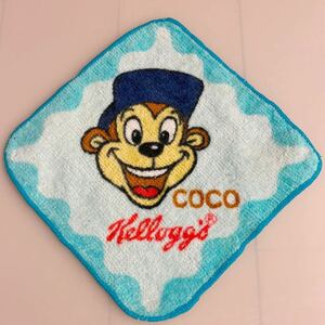 ミニタオル ケロッグ ココくん kelloggs coco 未使用 約13.5 ノベルティ アメリカ雑貨 アメコミ キャラクタ character novelty Mini towel