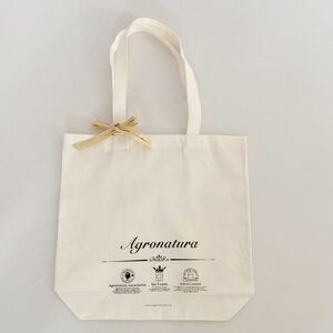 【訳あり】 エコバッグ agronatura 約36×34×厚み9.5cm ハンドル52cm 女性肩掛けOK 未使用汚れ有り bags for life Organic cosmetics