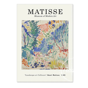 G1073 アンリ・マティス Matisse プリント絵画　レトロ　キャンバスアートポスター 　50×70cm インテリア 海外製 枠なし D