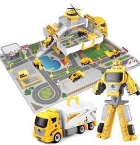 3 in 1 教育玩具 多機能 ロボットおもちゃ 変形玩具車 車おもちゃ ロボットに変換 カーズ 車両 子供オモチャ 男の子 おもちゃ 女の子