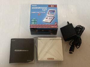 ★超美品 動作良好 ゲームボーイアドバンスSP ファミコンカラー GBASP Nintendo ニンテンドー 箱 説明書 充電器付き 送料無料★