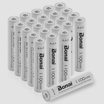 送料無料★Bonai 単4形 充電池 充電式ニッケル水素電池 24個パック PSE/CEマーキング取得 UL認証済み_画像1