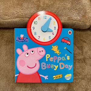 peppa pig 英語絵本 新品 ペッパピッグ とけい いまなんじ えほん こどもちゃれんじ しまじろう しかけ絵本