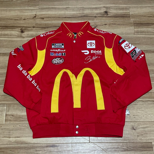 USAモータースポーツ 【3XL】 NASCAR レーシングジャケット ナスカー JHデザイン 刺繍　正規品 McDonald's マクドナルド コットン100％