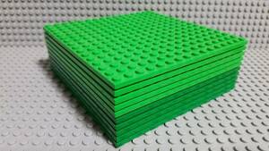 レゴ パーツ プレート 16×16 裏もくっつくタイプ 10枚 グリーン 緑 ライトグリーン 黄緑 大量出品中 正規品 同梱可 LEGO