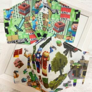 ハンドメイド 立体インナー キッズサイズ マイクラ柄 2枚セット