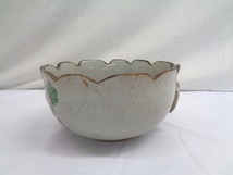 01Y049 【 中古品 】 料亭うつわ 茂山窯 手描き 高級陶器 大鉢 [ 直径(約)20㎝ / 高さ(約)10.5㎝ / 底径(約)9㎝ ] 現状渡し_画像5