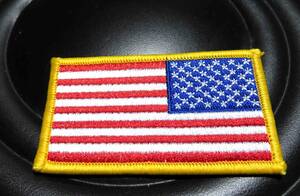 DX星条旗（反転）◆新品US国旗　アメリカ軍　陸軍海軍　空軍　リバースドワッペン