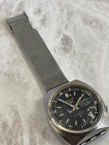 稼働品・SEIKO セイコー 5 SPORTS ファイブスポーツ 6119-6020 自動巻き メンズ 腕時計 デイデイト インナーベゼル//OO65