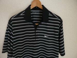 ★★NIKE GOLFナイキゴルフ 半袖ポロシャツ M　(黒)D87