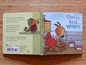 ..　Theo's Red Wagon: Ingrid Godon 英語絵本 ボードブック