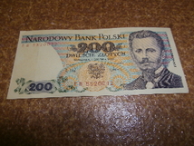 外国紙幣　ポーランドPolski 200zlotych_画像1