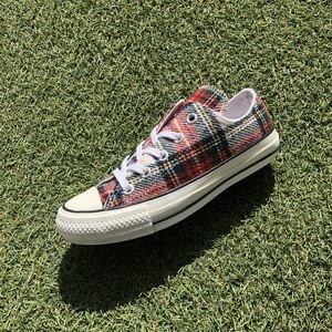 美品22 converse ALL STAR 100 WOOLCHECK OX コンバース オールスター100 ウールチェック オックス E336