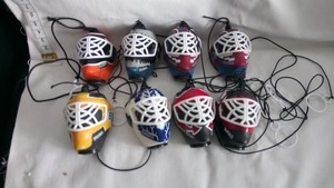 NHL hockey Mini helmet 8 piece set 