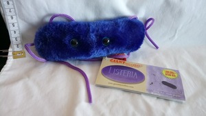  the smallest living thing. soft toy GIANT microbes LISTERIA( squirrel terrier )
