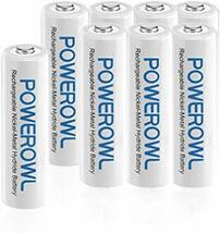 単4形8個パック 単4形8個パック Powerowl単4形充電式ニッケル水素電池8個セット 大容量 自然放電抑制 環境保護 電池_画像1
