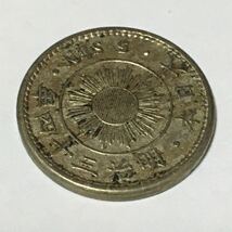 稲5銭　白銅貨　明治34年　古銭　アンティークコイン/レーヴェコイン_画像4