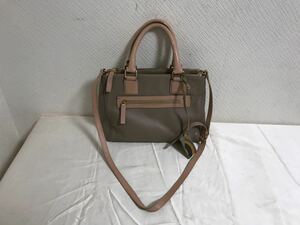  genuine article Paul Smith PAULSMITH original leather 2way Mini Boston hand tote bag business shoulder bag lady's gray ju