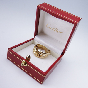 Cartier カルティエ トリニティ 3連 リング K18 52 9号 指輪