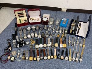 AF27 腕時計 まとめ CITIZEN CASIO SEIKO MUSK ALBA ANNE KLEIN TECHNOS MARSHAL SANDOZ 他 懐中時計 メンズ レディース 大量