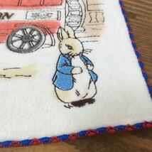 ピーターラビット うさぎ タオルハンカチ 新品 送料120 約26cm 刺繍　London_画像2