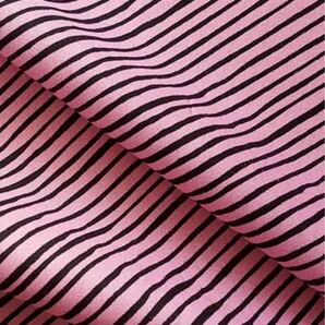 ロラライハリス生地 Sorta Stripe Bias Pink / Black