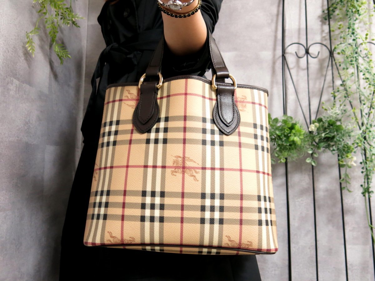 かわいい新作バッグ正規品販売! Burberry バーバリー ハンドバック 裏地ノバチェック