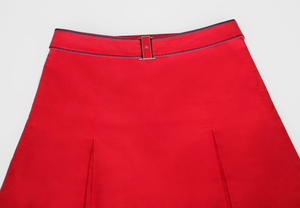 美品 49,000円 BURBERRYひざ丈スカートMサイズ36 38レッド赤ピンクSフレアースカートTHEORYプリーツSLYギャザースカート台形フリルスカート
