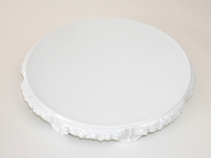  new goods . close beautiful goods Germany made ROSENTHAL cake plate porcelain cake stand large plate 31cm desert plate ro here plate Classic flower fruit platter white 