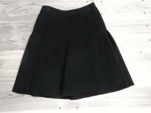 [ free shipping ] Adore :ADORE! wool 90%: black flano ground : flared skirt * size 38