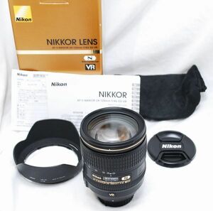 【新品級の超美品・メーカー保証書 付属品完備】Nikon ニコン AF-S NIKKOR 24-120mm f/4 G ED VR