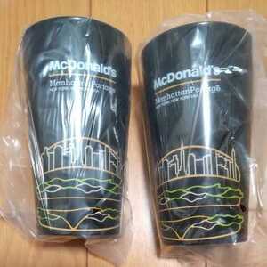 マクドナルド　福袋　ロングコップ　黒　ブラック　2個セット　非売品　未使用　タンブラー プラカップ