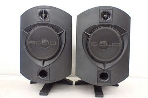 ROCK SOLID SOUNDS/B&W 2ウェイモニタースピーカーシステム SOLID Monitor ブラック ペア ロックソリッドサウンド ▽ 6441E-8