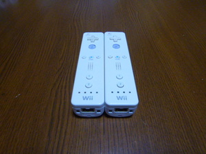 R029【送料無料】Wii リモコン 2個セット　ホワイト　（動作良好 クリーニング済）白 　NINTENDO　任天堂 純正 