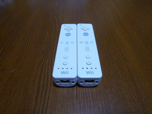 R029【送料無料】Wii リモコン 2個セット ホワイト (動作良好 クリーニング済)白 NINTENDO 任天堂 純正